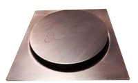 Rejilla Piso Push Cobre Antiguo Cuadrdada 10cmx10cm.