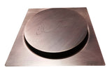 Rejilla Piso Push Cobre Antiguo Cuadrdada 10cmx10cm.
