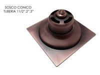 Rejilla Piso Push Cobre Antiguo Cuadrdada 10cmx10cm.