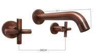 Mezclador Vintage  Lavamanos Pared Cobre Antiguo
