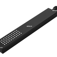 Ducha De Mano Rectangular Negro