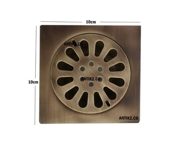Rejilla piso bronce Antiguo