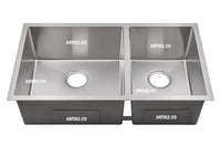 Lavaplatos Doble Poceta Acero Inoxidable  304 71 x 41 cm