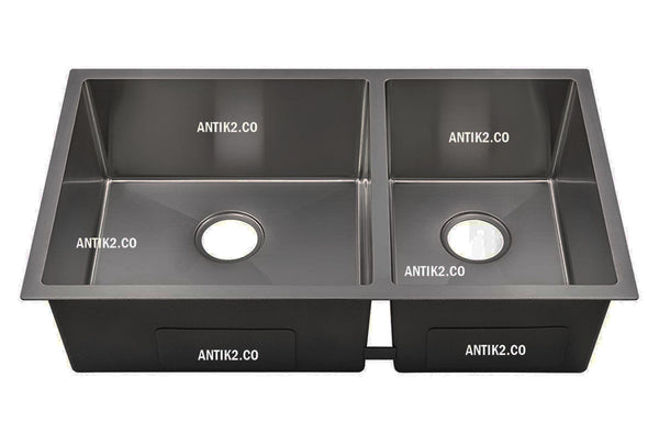 Lavaplatos Doble Poceta Acero Inoxidable Mate  304 78 x 45 cm