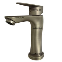 Grifería lavamanos Slim Bronce Antiguo (Agua fría)