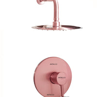 Mezclador   Oro Rosa + Ducha 30cm