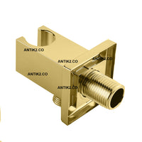 Soporte Para teleducha Dorado  Con Conexion a 1/2 Pulgada