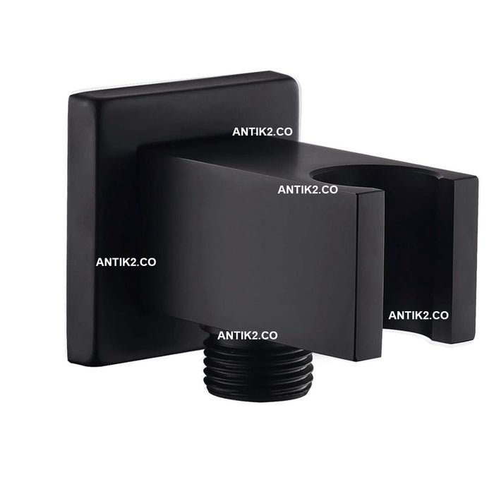 Soporte Para teleducha Negro Con Conexion a 1/2 Pulgada