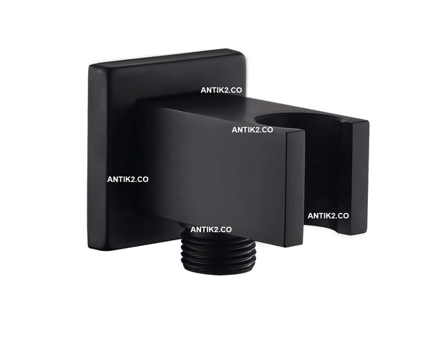 Soporte Para teleducha Negro Con Conexion a 1/2 Pulgada