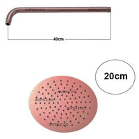 Mezclador Oro rosa Mate + Ducha  20cm