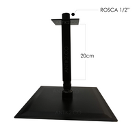 MezcladorDucha Cuarado Negro + Ducha 25x25cm a Techo