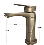 Grifería lavamanos Slim Bronce Antiguo (Agua fría)